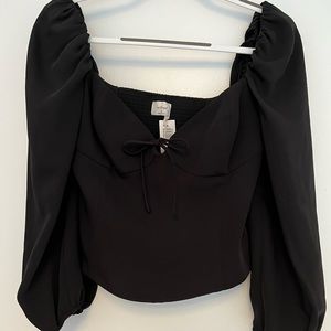 Aritzia black blouse